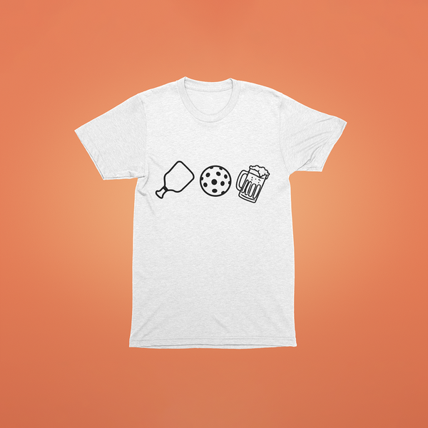 Play Eat Drink White T-Shirt