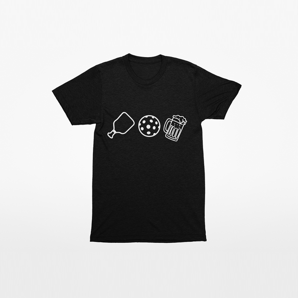 Play Eat Drink Black Tshirt